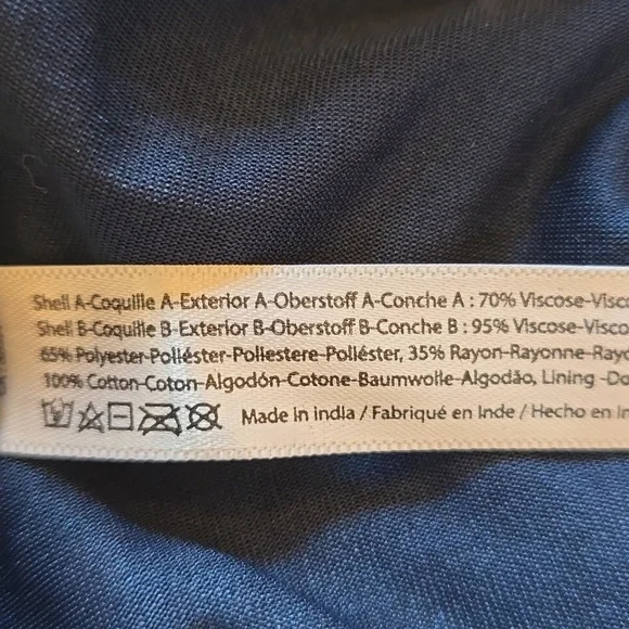 NWT, Free People ONE, Adella Burnout Lace Slip Mini Dress, Navy, XS - Picture 12 of 15